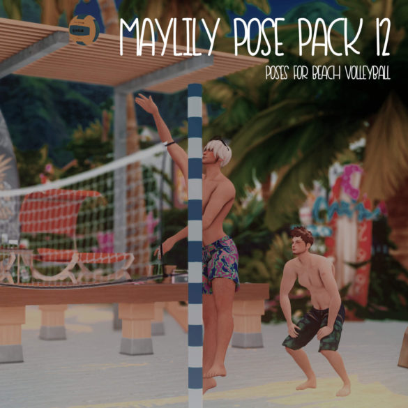 maylily pose pack 12 poses for beach volleyball x