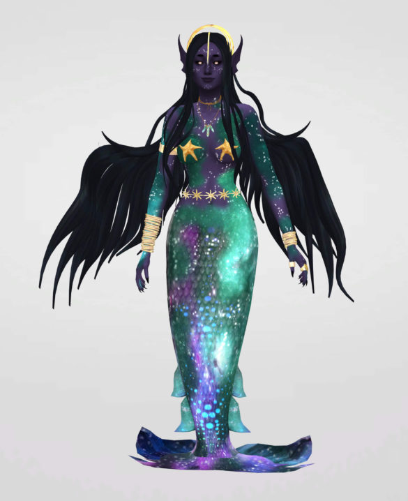 Sims 4 mermay day 19 galaxy