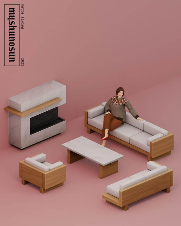 Sims 4 mette living 6 items