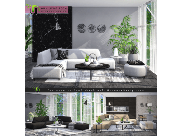 Sims 4 Mika Living Room