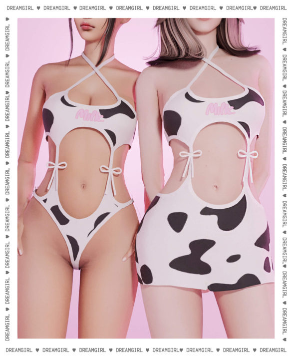 Sims 4 milky outfits inspired by moe flavor