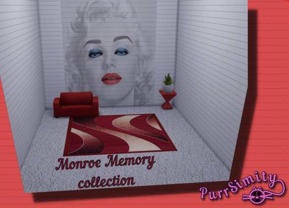 Sims 4 Monroe Memories: a Marilyn Monroe Mural