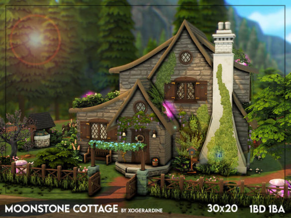 Sims 4 Moonstone Cottage by xogerardine TSR