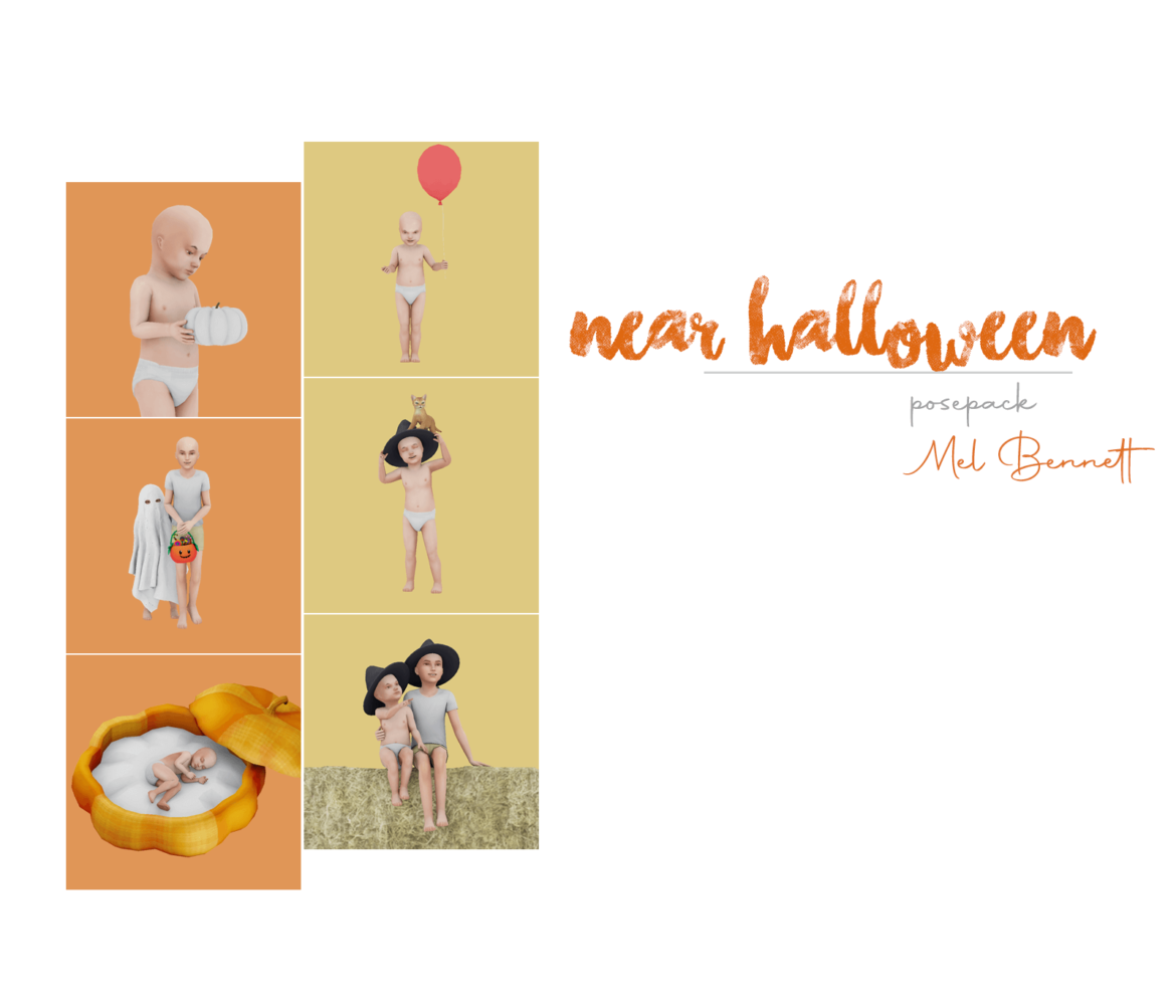 Sims 4 near halloween posepack