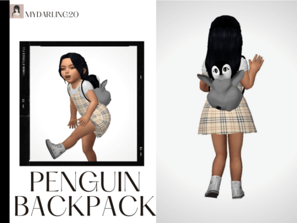 Sims 4 new penguin backpack toddler