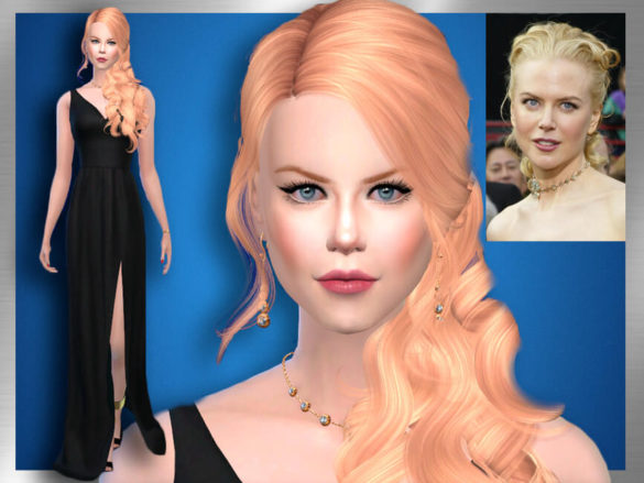 Sims 4 Nicole Kidman by DarkWave14