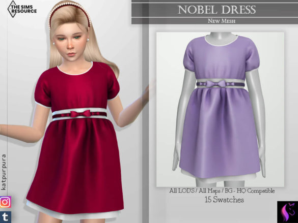 Sims 4 Nobel Dress by KaTPurpura