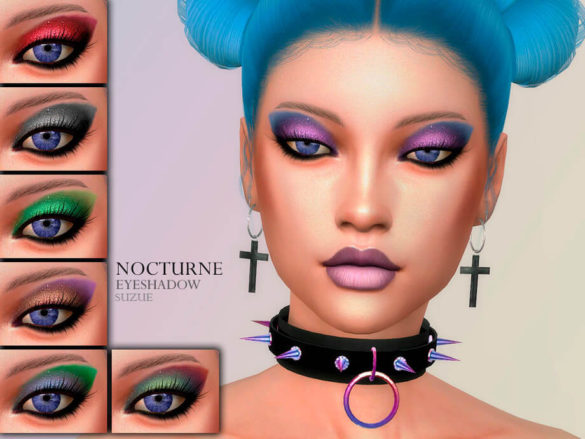 Sims 4 Nocturne Eyeshadow N17 by Suzue