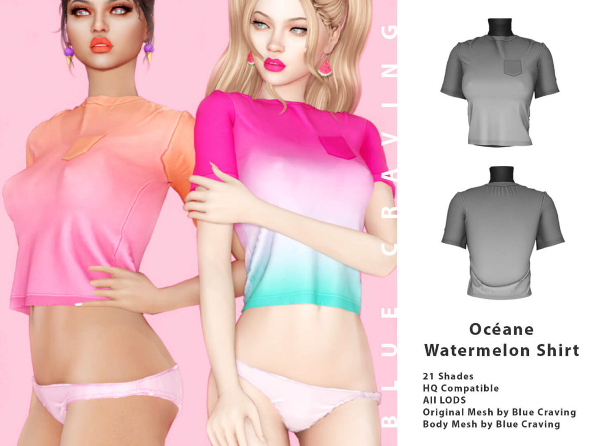 sims 4 oceane watermelon shirt