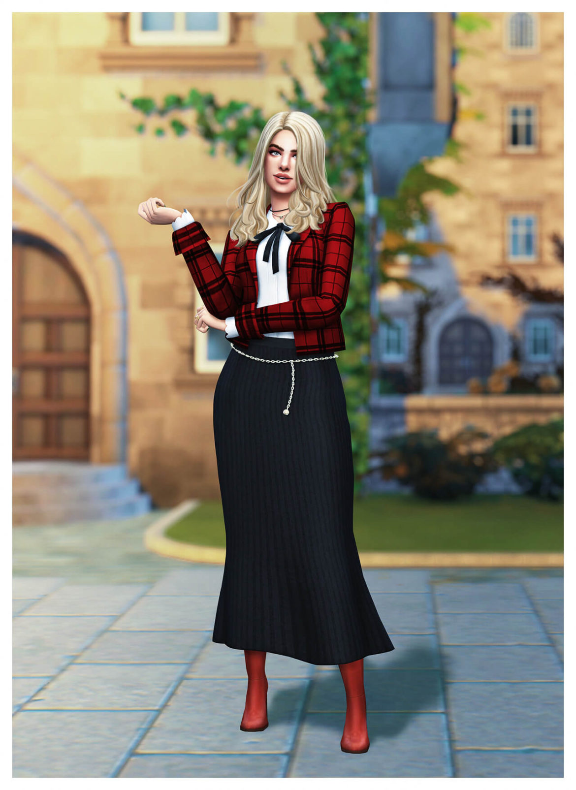 Sims 4 october is for preppy mean girls and redblack