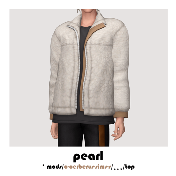 Sims 4 pearl jacket base game compatible