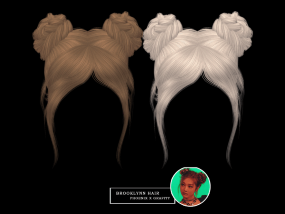 Sims 4 Phoenix X Grafity – Brooklynn Hair
