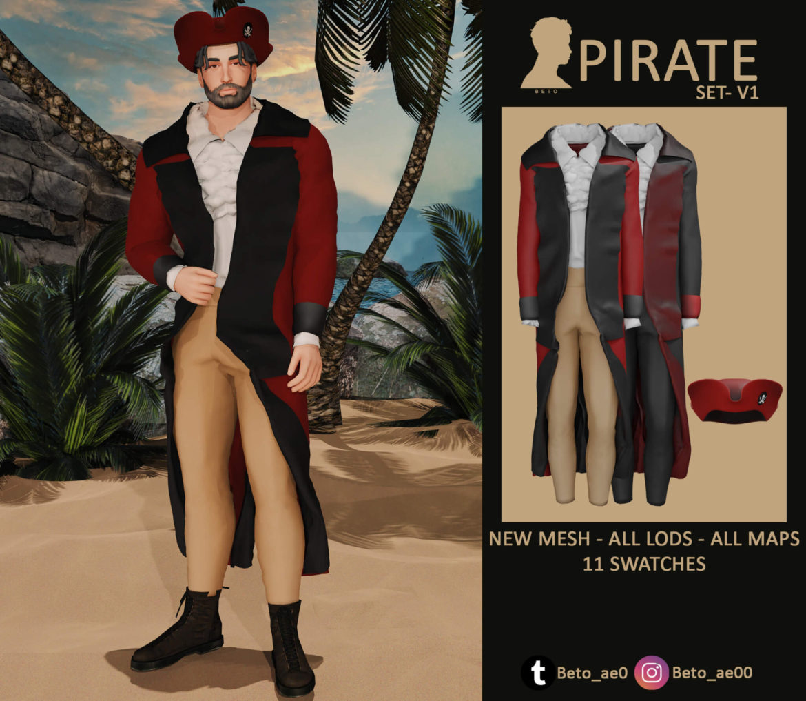 Sims 4 Pirate Set