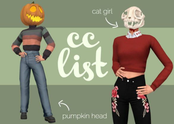 Sims 4 pumpkin head