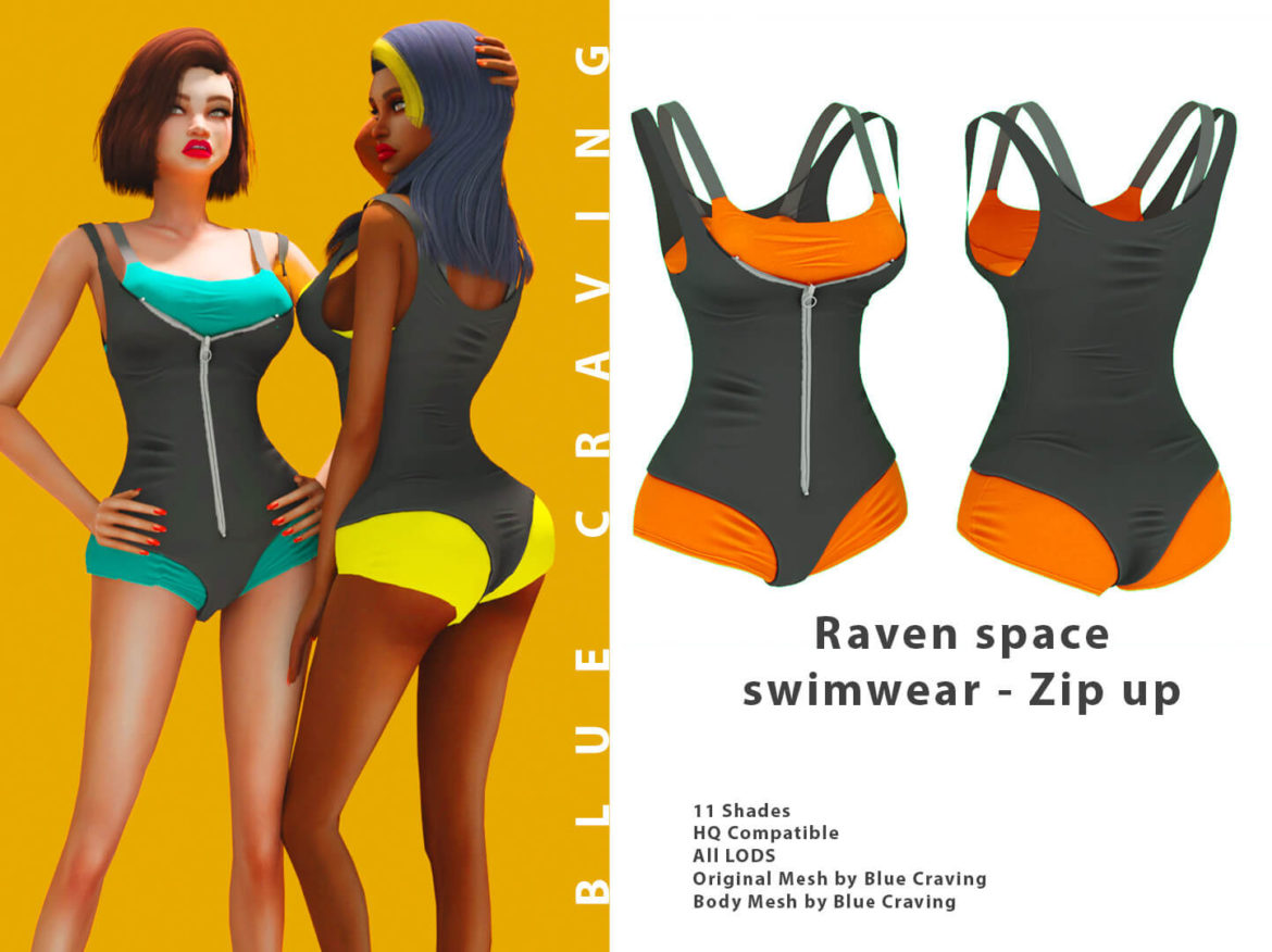 sims 4 raven swimwear