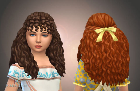 Sims 4 rita curls for girls