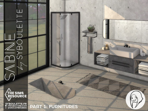 Sabine bathroom set Part 1 Furnitures from