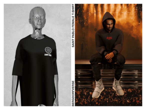 Sims 4 Saint Pablo Female T-Shirt