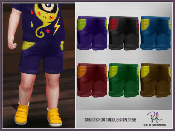 Sims 4 Short for Toddler by RobertaPLobo from TSR