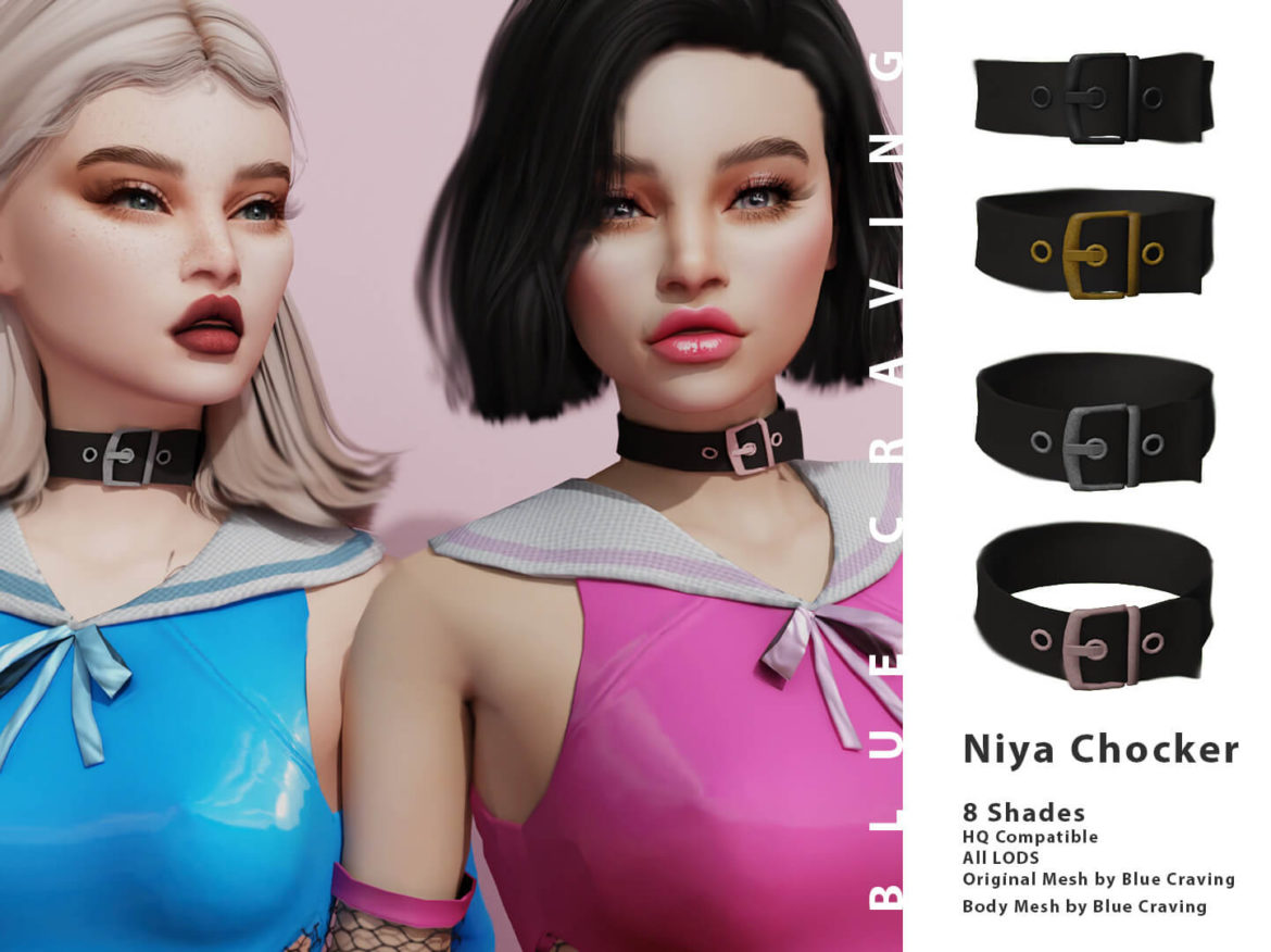 Sims 4 sims 4 niya chocker and stockings
