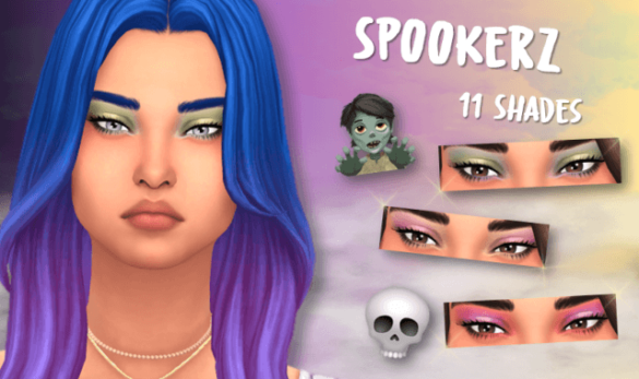 Sims 4 spookerz eyeshadow palette set