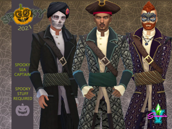 Sims 4 Spooky Sea Captain by SimmieV