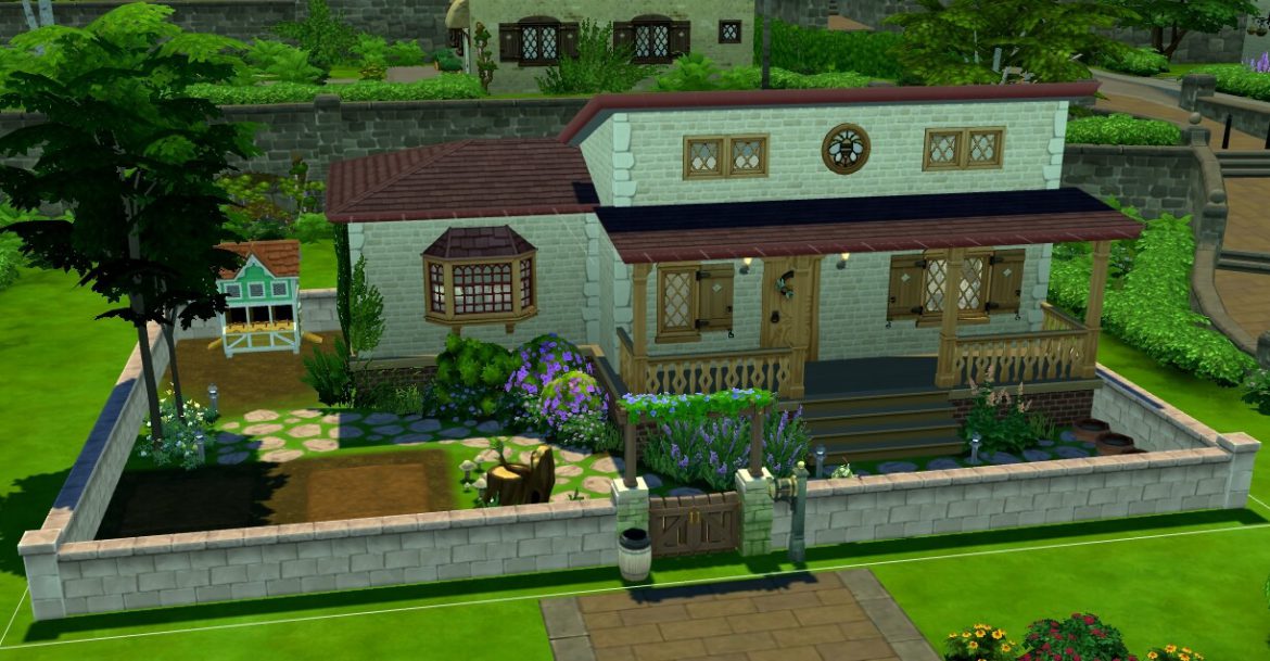 Sims 4 Starter Cottage/Mini Farm (no CC)