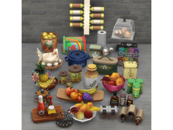 Sims 4 Storage Everywhere! Kitchen Clutter