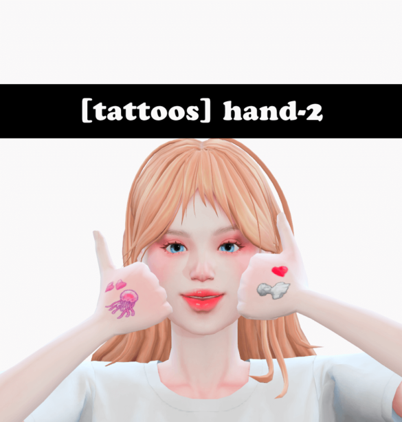 Sims 4 tattoos hand 2 7 swatch