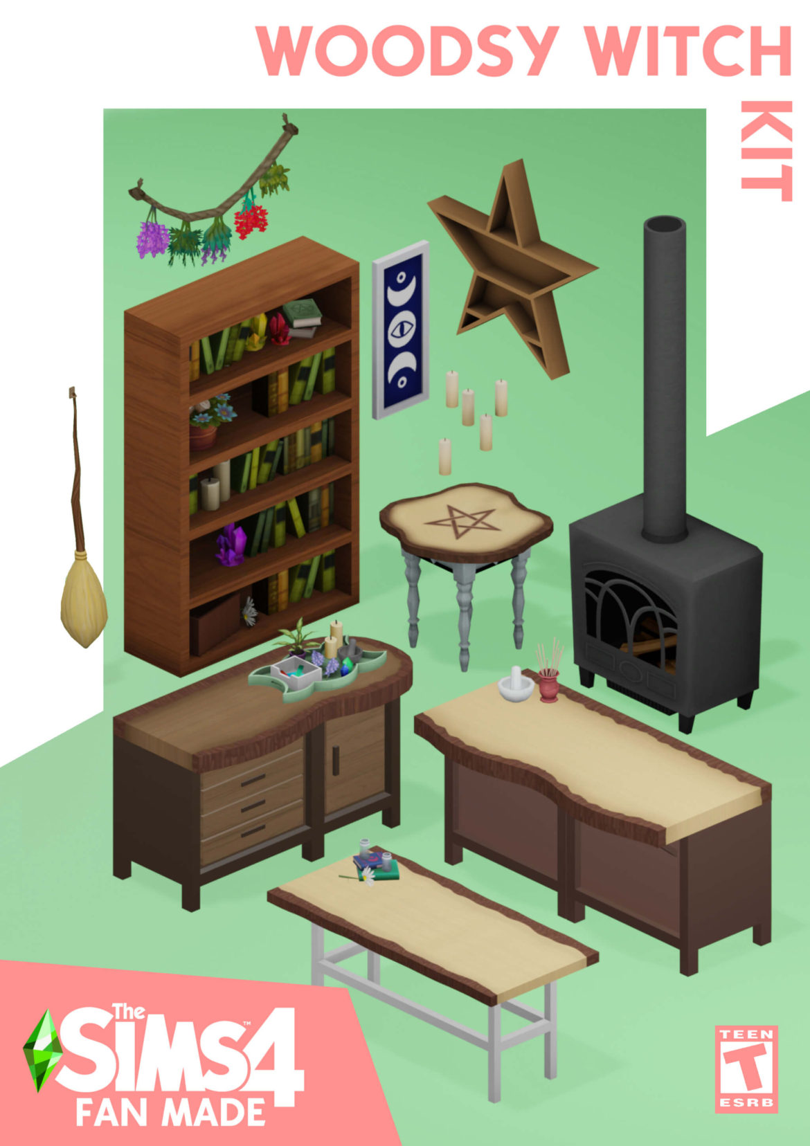Sims 4 the sims 4 woodsy witch kit part 1