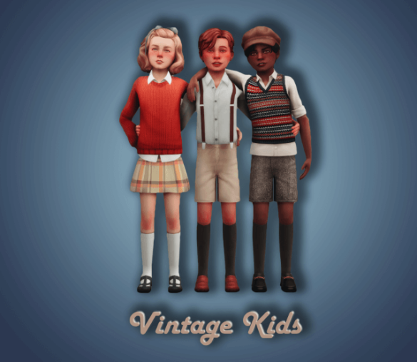 Sims 4 The Vintage Kids Set