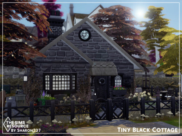 Sims 4 Tiny Black Cottage