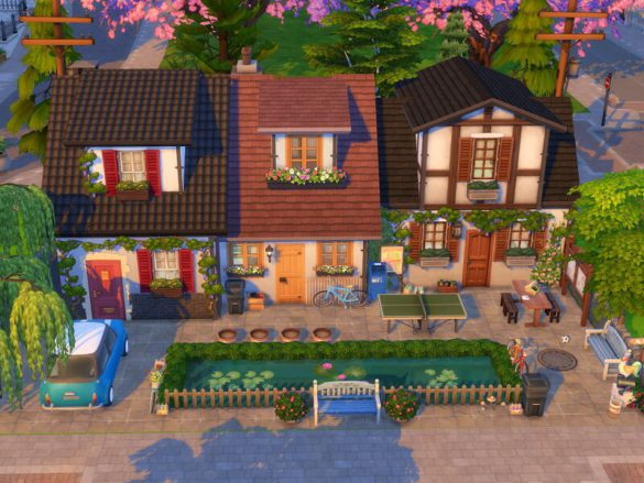 Sims 4 Tiny Townhouses by Flubs79 from TSR