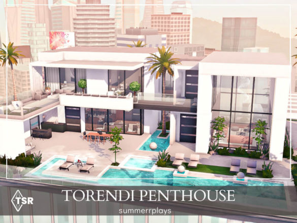 Sims 4 Torendi Penthouse by Summerr Plays from TSR