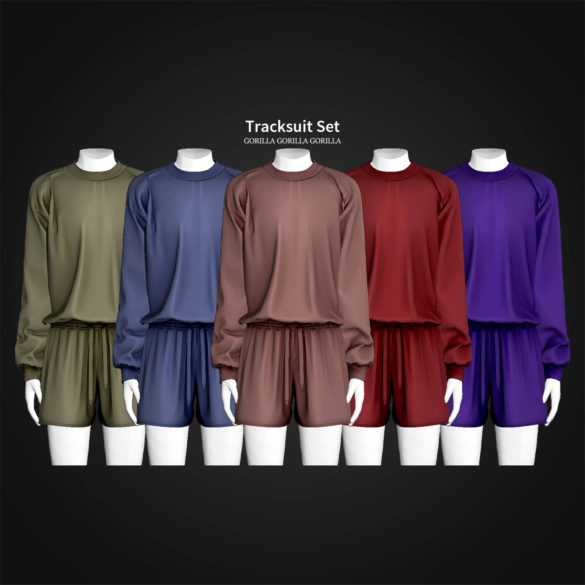 Sims 4 Tracksuit Set by Gorilla