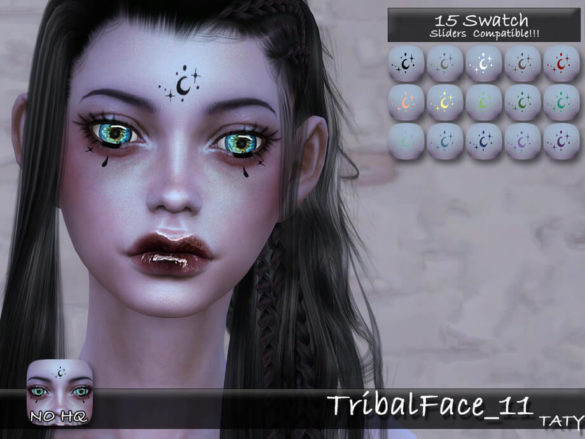 Sims 4 Tribal Face 11
