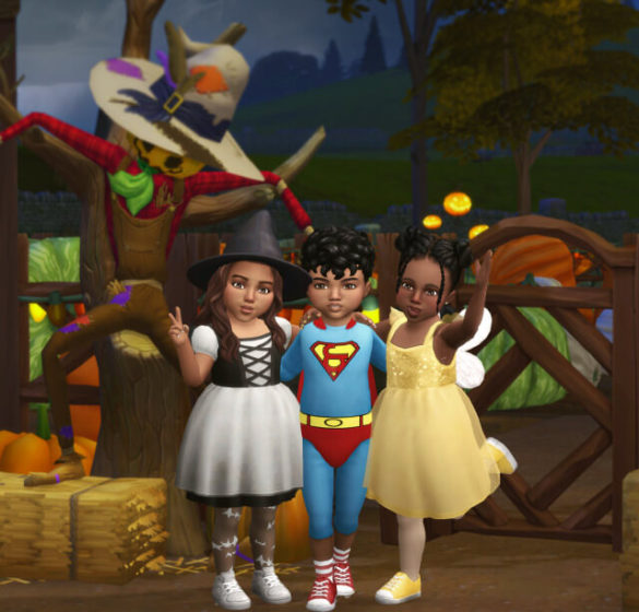 Sims 4 trick or treat featuring patchy