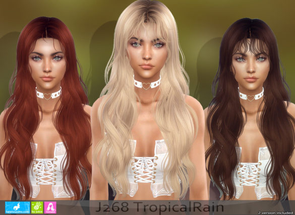 Sims 4 Tropical Rain Hair