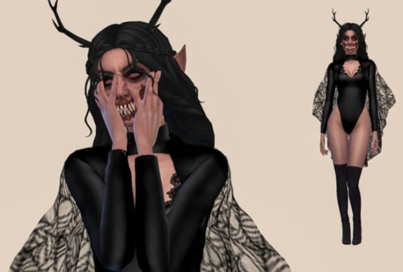 Sims 4 when you are dining with a demon