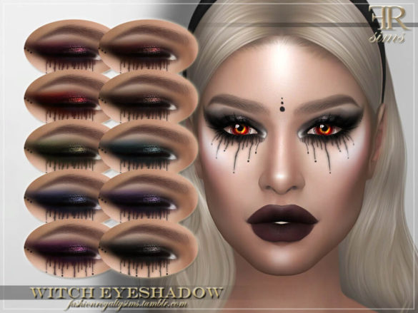 Sims 4 Witch Eyeshadow by FashionRoyaltySims