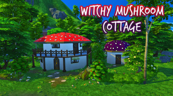 Sims 4 witchy mushroom cottage