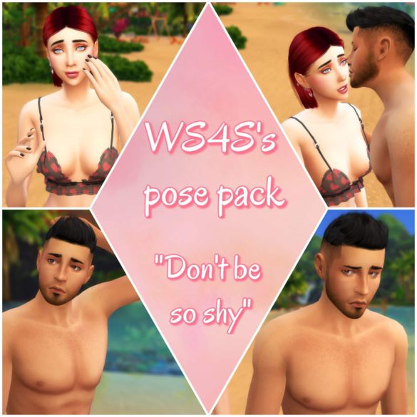 dont be so shy the sims 4 pose pack hello