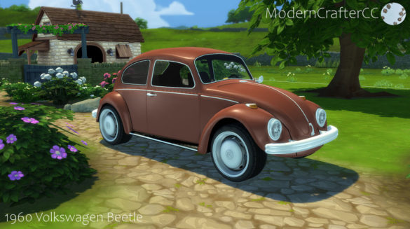 Sims 4 1960 Volkswagen Beetle at Modern Crafter CC