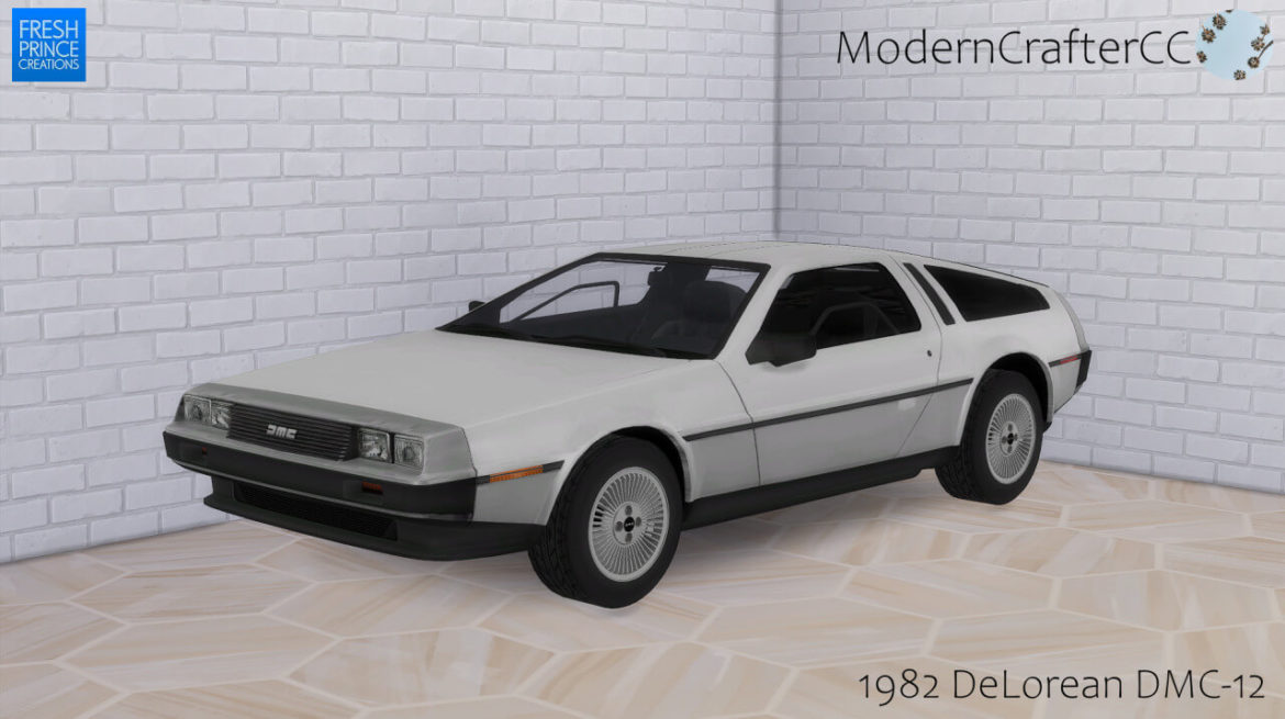 Sims 4 1982 DeLorean DMC-12 at Modern Crafter CC