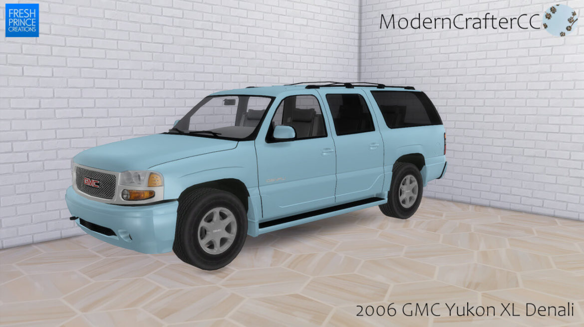 Sims 4 2006 GMC Yukon XL Denali by Modern Crafter CC
