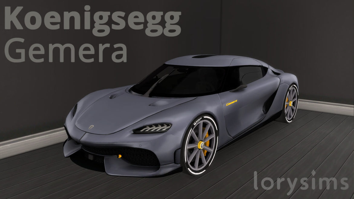 Sims 4 2021 Koenigsegg Gemera at LorySims