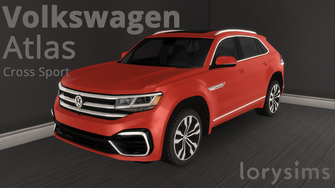 Sims 4 2021 Volkswagen Atlas Cross Sport by LorySims