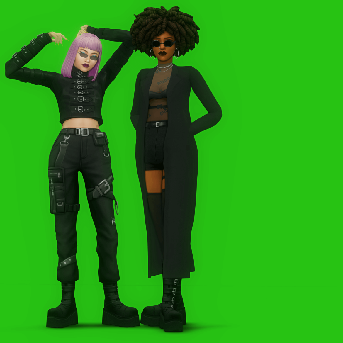 Sims 4 a simblreen lookbook ft the besties look 3
