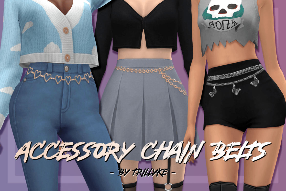 Sims 4 accessory chain belts 5 styles i really wanted