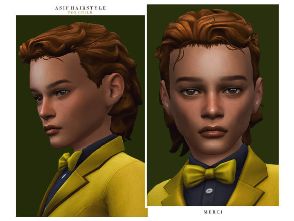 Sims 4 Asif Hairstyle -Child- by -Merci- at TSR